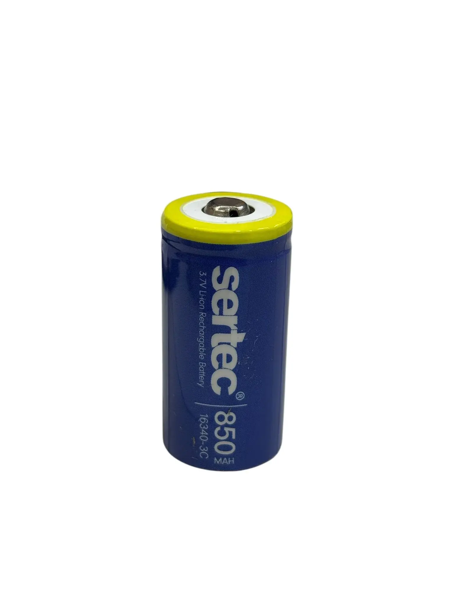 3.7v Li-ion 16340 - 850 Mah 3c Başlı Şarjlı Pil