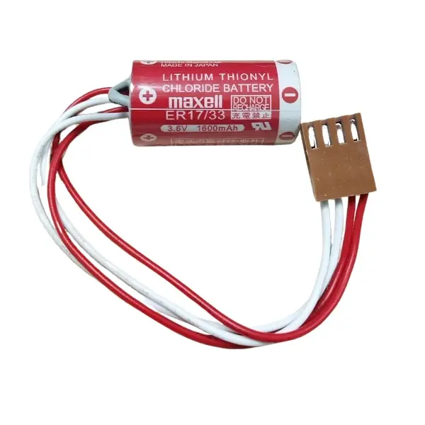 Maxell Er17/33 3.6v 2/3a 4 Pın Size Lithium Pil - Kahverengi Soket