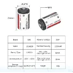 Eve Er14250 1/2aa Size 3.6v 1200 Mah Şarjsız Li-socl2 Lithium Pil-5