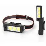 Gold Silver Gs-225 3 Led Usb Şarjlı Çok Fonksiyonlu Kafa Feneri-1