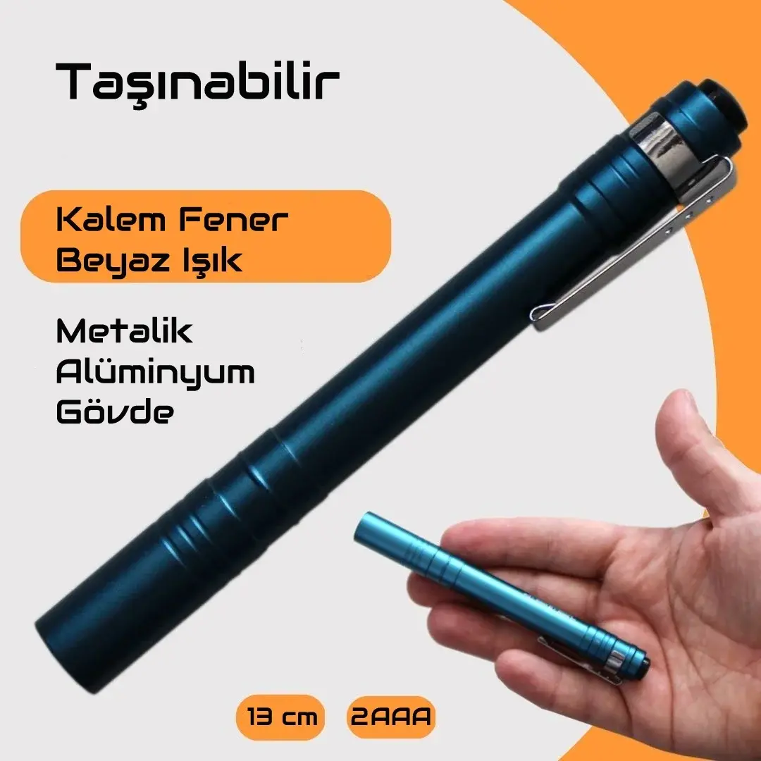 Gold  Gp-206 Led Beyaz Işıklı Doktor Kalem Fener-2