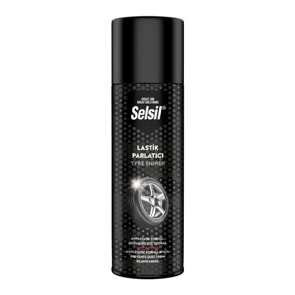 SELSİL OTO - ARAÇ LASTİK PARLATICI - TEMİZLEYİCİ SPREY 500ML (4745)