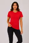 Basic Tişört Bisiklet Yaka Kısa Kol Günlük Yazlık Slim Fit T-Shirt - Kırmızı-2