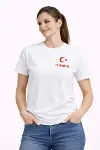 TÜRKİYE Ay Yıldız Baskılı Taraftar Forma T-Shirt - Beyaz-2