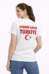 TÜRKİYE Ay Yıldız Baskılı Taraftar Forma T-Shirt - Beyaz-3