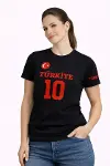 TÜRKİYE Ay Yıldız Baskılı 10 Numara Forma Tişört Taraftar T-Shirt - Siyah-1