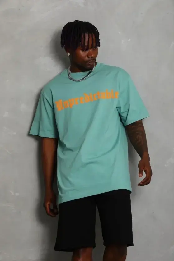 Erkek Baskılı T-Shirt Kısa Kol Bisiklet Yaka Regular Fit Rahat Kalıp Günlük Tişört - Mint Yeşili-1 Erkek Baskılı T-Shirt Kısa Kol Bisiklet Yaka Regular Fit Rahat Kalıp Günlük Tişört - Mint Yeşili-1