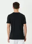Unisex Basic Bisiklet Yaka Regular T-Shirt - Siyah-2