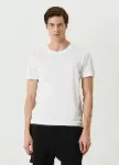 Unisex Basic Bisiklet Yaka Regular T-Shirt - Beyaz-3