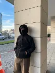 Samuray Ninja Çift Kapşonlu ZIP Fermuarlı Kanguru Çepli Tam Fermuarlı Hoodie Swetshirt - Siyah-1