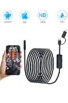 Endoskop Yılan Video Kamera Ios ve android Uyumlu Led’li 10 Metre 8 mm Sert Kablo 2mp-1