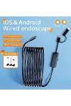 5 Metre Endoskop Yılan Video Kamera Ios ve android Uyumlu Led’li 8 mm Sert Kablo 2mp-2