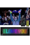 Led Ekran Matrix Panel Cama Yapışan En Büyük Boy 16X96 led sayısı Araba Yazısı 12cm-59.5cm-5