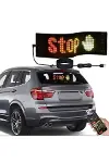 Led Ekran Matrix Panel Cama Yapışan En Büyük Boy 16X96 led sayısı Araba Yazısı 12cm-59.5cm-6