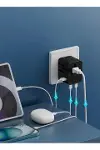 25W Evrensel Seyahat Adaptörü, EU/US/UK/AU Priz Dönüştürücü, 1x USB, 2x Type-C Hızlı Şarj-3