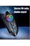 Y12  Motor Kask Kulaklık RGB Modlu Radyolu Motosiklet Kulaklık 5.3 Bluetooth Intercom-3