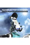 Gidon Bağlantılı Güneş ve Yağmur Korumalı 360° Derece Ayarlanabilir Motosiklet Bisiklet Telefon Tutucu-4