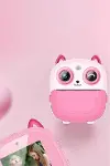 Dijital Video Fotoğraf App Destekli Çocuk Kamerası Termal Resim Kağıt Baskılı Yazıcı Pembe-3