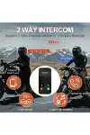 Yeni Model Y80-2X Motosiklet İntercom 2 Kişilik Bağlantı RGB Işıklı Bluetooth Kulaklık Seti-3
