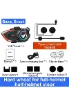 Yeni Model Y80-2X Motosiklet İntercom 2 Kişilik Bağlantı RGB Işıklı Bluetooth Kulaklık Seti-6