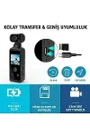 4K Ultra HD Aksiyon Kamerası 270° Geniş Açı Döner Klips Su Geçirmez Kılıf WiFi Kamera-5