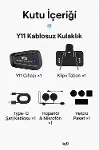 Y11 Bluetooth Kulaklık Mikrofonlu Motosiklet Kulaklığı İntercom Bt 5.3-5