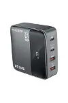 65W Masaüstü 4 Portlu Hızlı Şarj Cihazı İstasyonu 2xUSB-A, 2xTYPE-C Giriş,1,5 mt. Kablo-2