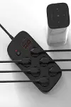 Termal Akım Korumalı 6’lü Priz 4x USB 2x Type-C Çıkışlı Grup Priz Çoğaltıcı (3500W) Siyah-3