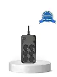 Akım Korumalı 6’Lı Priz 2xUSB 2xType-C Çıkış Yüksek Gerilim Koruma Çoklu Priz Çoğaltıcı-1