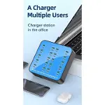 40 Portlu 400W Hızlı Şarj İstasyonu 20x USB + 20x Type-C PD Çıkışlı Şarj Cihazı-6