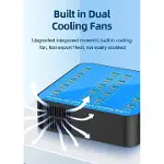 40 Portlu 400W Hızlı Şarj İstasyonu 20x USB + 20x Type-C PD Çıkışlı Şarj Cihazı-7