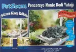 Vakumlu Kedi Pencere Yatağı | Güneş Alan Kedi Cam Yatağı | Dayanıklı &amp; Konforlu Petzoom-1