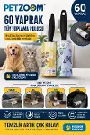 PETZOOM 60 Yaprak Tüy Toplama Rulosu Kedi Köpek Tüy Toplayıcı Ev Koltuk Araç Ofis Temizlik Rulosu-1