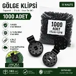 1000 Adet Gölge Filesi Klipsi | Sera Filesi Sabitleme Klipsi | Güneşlik Örtü Klipsi | Yerli Üretim | UV Dayanımlı-1