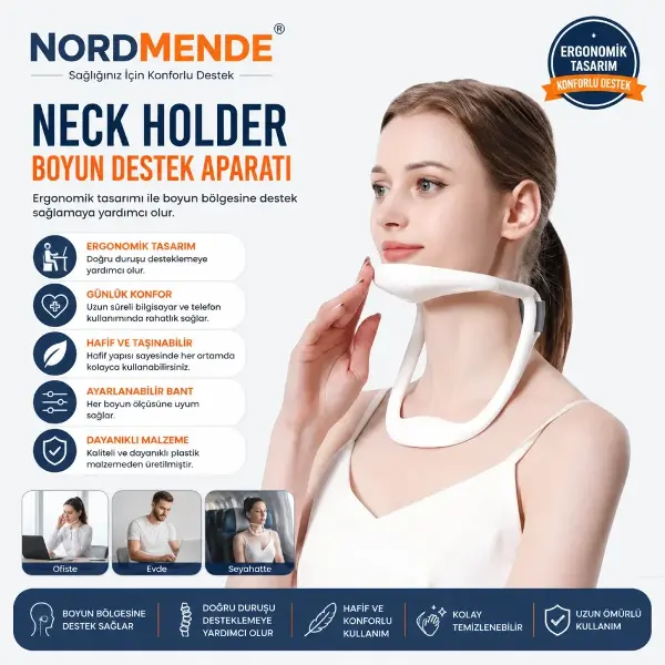 Neck Holder Boyun Destek Aparatı | Ergonomik & Medikal Kullanım