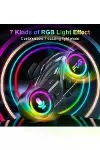 Y13 Motor Kask Kulaklık RGB Modlu Radyolu Motosiklet Kulaklık 5.3 Bluetooth Intercom-6