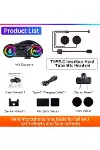 Y13 Motor Kask Kulaklık RGB Modlu Radyolu Motosiklet Kulaklık 5.3 Bluetooth Intercom-7