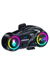 Y13 Motor Kask Kulaklık RGB Modlu Radyolu Motosiklet Kulaklık 5.3 Bluetooth Intercom-1