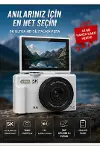 5K 75MP HD Dijital Kamera 18X Dijital Zoom, Flaşlı,3.0 inç Ekranlı Fotoğraf Makinesi-2