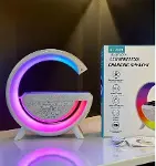 Akıllı Masa Lambası Hoparlör Led Işık &amp; Kablosuz Şarj Alk2289-2