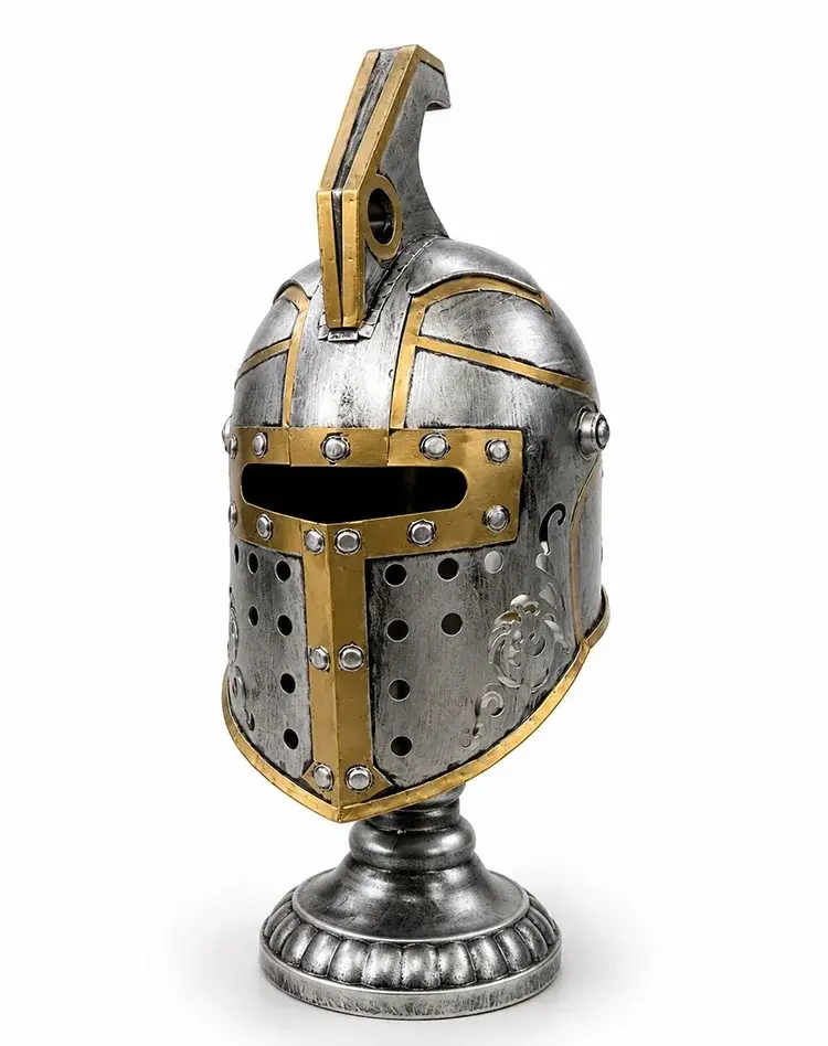 Metal Şövalye Miğferi Biblosu Alk5781