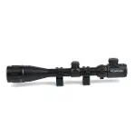 4-12x40 Aoeg Tüfek Dürbünü Mil Dot Kırmızı - Yeşil Lens Koruyucu-2