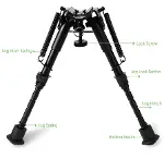 Nikula-üstün Metal Alaşım Bipod çatalayak-3