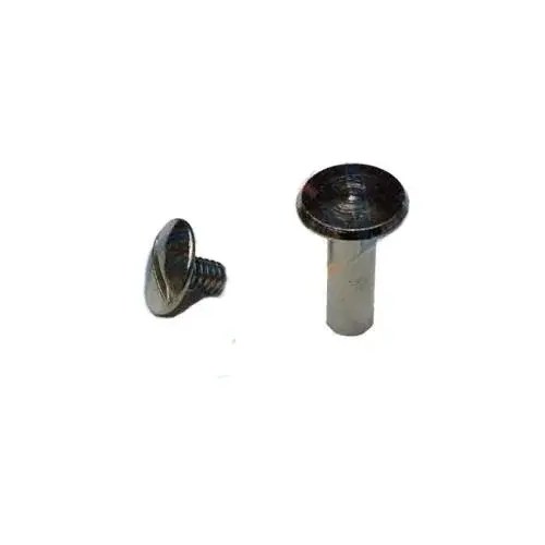 Cilt Menü, Katalog, Kartela Vidası, 6 mm - Nikel, 100 Adet