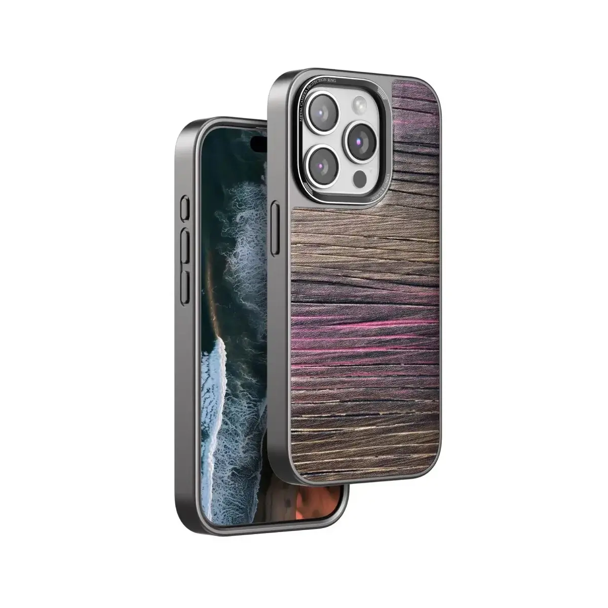 Venco İphone 15 Pro Wave Kapak - Pembe