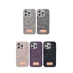 Onegif  İphone 15 Pro Bright Simli Kapak - Pembe-2