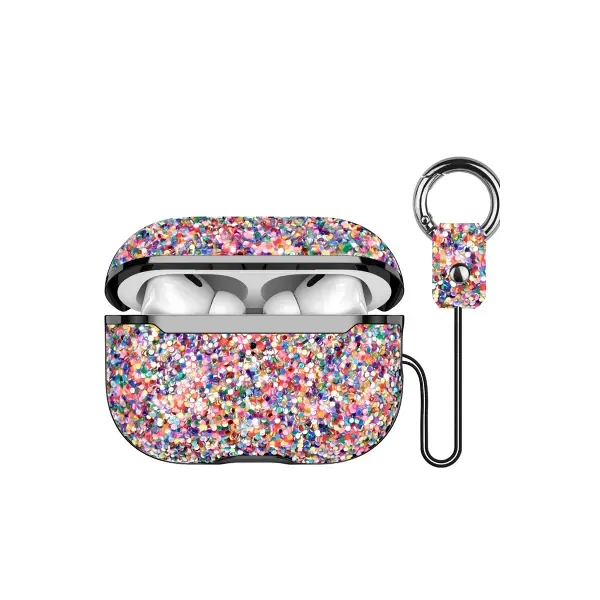 Onegif Airpods 2 (2.nesil) Bright Simli Airpods Kapak - Gold