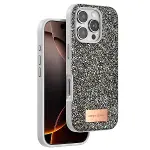 Onegif  İphone 16 Pro Max Bright Simli Kapak - Gümüş-1