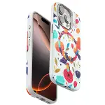 Onegif  İphone 14 Pro Flower Series Magsafe Kapak - Beyaz-1