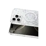 Onegif  İphone 16 Pro Max Misk Simli Magsafe Kapak - Desen 1-2